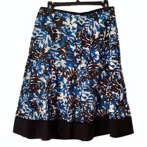 Charter Club Size 8P Blue & Black Patterned Skirt